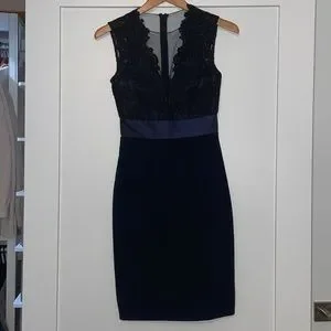 Theia Dresses Theia Deep Midnight Sheath Poshmark